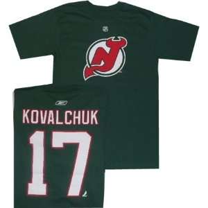  New Jersey Devils Ilya Kovalchuk Throwback Dark Green T 