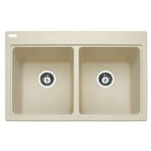  Mitrani GND318F W Gino Double Granite Sink White Kitchen 