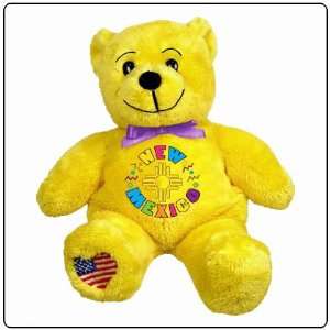  New Mexico Symbolz Plush Yellow Bear Stuffed Animal Toys 