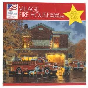 Village Firehouse 1000 Piece Puzzle Toys & Games