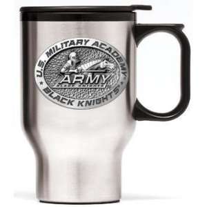  Army Black Knights Stainless Steel Travel Mug 14 oz   NCAA 