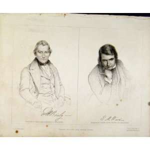   Portraits Engraved Plates By Smyth Old Print