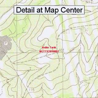  USGS Topographic Quadrangle Map   Indio Tank, Texas 