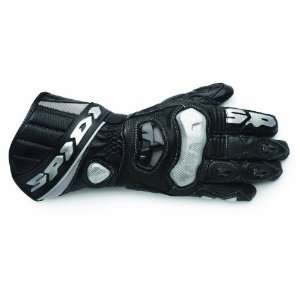 Spidi Black Race Vent Leather Gloves   Size  Medium 