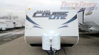 2012 Salem Cruise Lite 281QBXL Quad Bunkhouse Single Slide Trailer In 