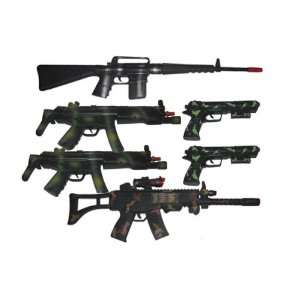   Battery Operated & Mechanical Toy Machine Guns Mp5 M16: Toys & Games