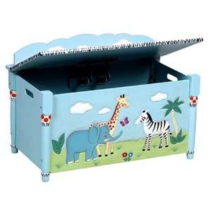  Safari Hand Carved Childrens Toy Box Toys & Games