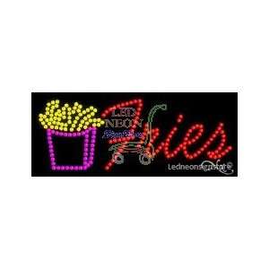  Fries Logo LED Business Sign 11 Tall x 27 Wide x 1 Deep 