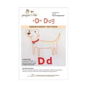  D is for DOG Embroidery pattern Arts, Crafts & Sewing