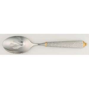 Yamazaki Byzantine (Stainless/Gold Accent) Pierced Tablespoon (Serving 