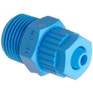   Tube Fitting, Adapter, Blue, 8 mm Tube OD x 3/4 BSPT Male (Pack of 5