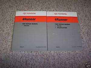 1990 Toyota 4 Runner Service Repair Manual Book Vol 1&2  