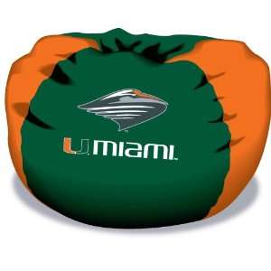  Miami Hurricanes NCAA 102 inch Bean Bag: Sports & Outdoors