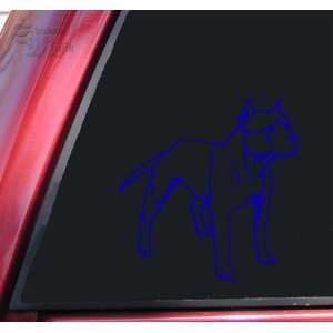   : Pit Bull / Pitbull Full Body Vinyl Decal Sticker   Blue: Automotive
