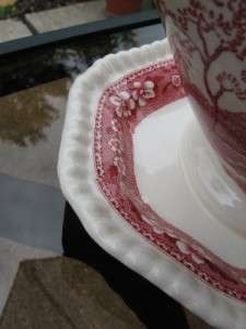 Old Copeland Spode Tower Pink Gravy Boat  