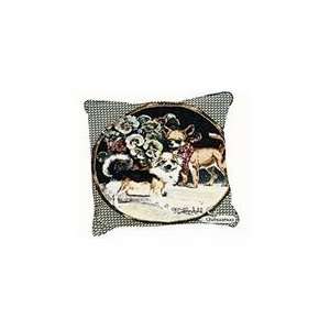  Chihuahua Dog Animal Decorative Throw Pillow 17 x 17: Home 