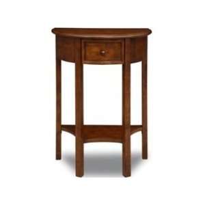 Leick 9030 Favorite Finds Pecan Finish Demilune Table 