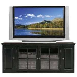  Hand Rubbed Black 62 Wide Plasma TV Stand: Home & Kitchen