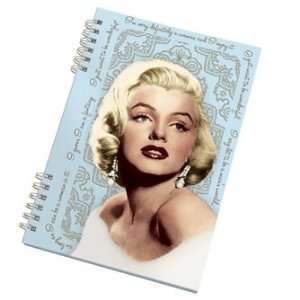    Marilyn Monroe Spiral Address Book Light Blue