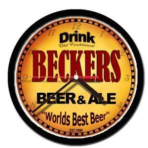  BECKERS beer and ale cerveza wall clock 
