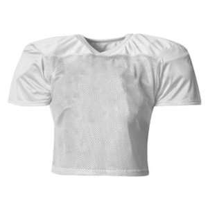   A4 Youth Football Practice Jersey WHITE   WHT YS/YM