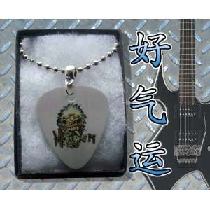  Iron Maiden Eddie Metal Guitar Pick Necklace Boxed 