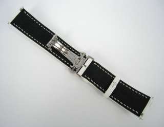   Real Baby Crocodile Skin Watch Band White 22mm Factory Original  