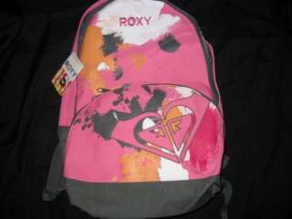 NEW Girl ROXY Pink Grey School Backpack Book Bag NWT  