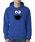 Cookie Monster Face Cartoon 50/50 Pullover Hoodie