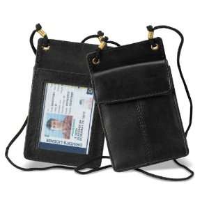  London Stitch Leather ID Holder with String Office 