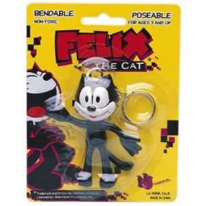 Felix The Cat Felix Bendable Bendable Key Chains 3 (pack Of 12) Pack 