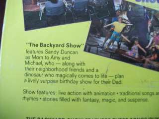 Vintage Barney The Dinosaur VHS The Backyard Show  