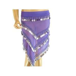    LAVENDER HIP WRAP BELLY DANCING DANCE DRESS OUTFIT: Toys & Games