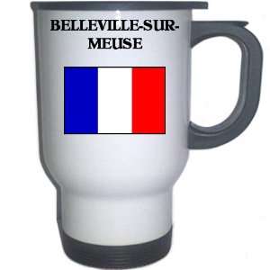  France   BELLEVILLE SUR MEUSE White Stainless Steel Mug 