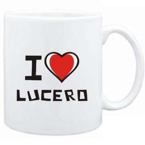  Mug White I love Lucero  Last Names