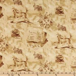  Pennock Album Toile Brown Fabric By The Yard: Arts, Crafts & Sewing