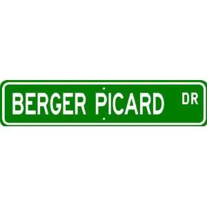  Berger Picard STREET SIGN ~ High Quality Aluminum ~ Dog 