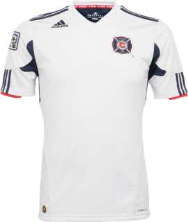 Chicago Fire White adidas Soccer Replica Away Jersey  