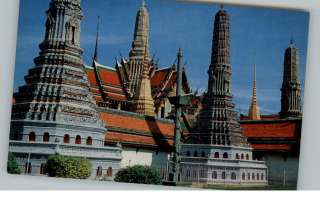 BANGKOK THAILAND Emerald Buddha Temple Old Postcard  