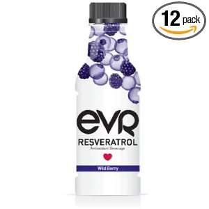 EVR Antioxidant Beverage, Wild Berry, 16 Ounce Bottles (Pack of 12 