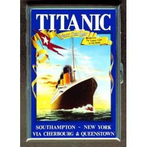 TITANIC POSTER WHITE STAR ID Holder, Cigarette Case or Wallet: MADE IN 