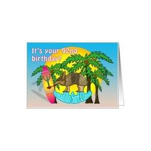  Aloha Surf 92nd Birthday Card Toys & Games