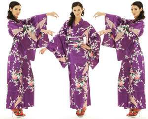 japanese yukata kimono obi cosplay robe geisha dress  