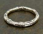 Wild Rose Twig Ring   Sterling Silver