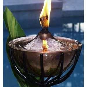  Maui Tiki Torch with Pole & Snuffer   Hammered Copper 