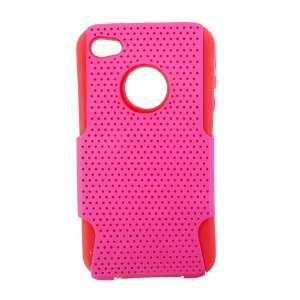 4S 4 S / Verizon / AT&T Solid Red Premium Slicone Skin and Hot 