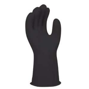   Black 11 Natural Rubber Class 0 Linesmens Gloves With Straight Cuff