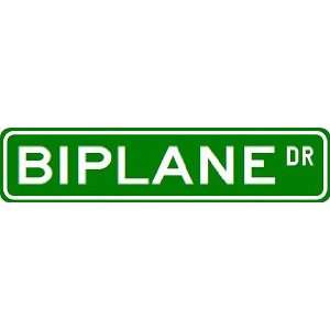  BIPLANE Street Sign ~ Custom Aluminum Street Signs: Sports 