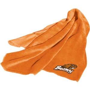  State Beavers NCAA Fleece Throw Blanket (Orange)