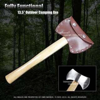 Outdoor Camping Axe Hatchet Tomahawk Fully Functional  